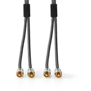 Nedis Kabelis kabelis 2X Rca 1M 5412810318735 Catb24200Gy10 Kabel