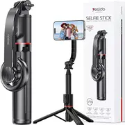 Pašbildes nūja Yesido Statīvs Statīva magnētiskais turētājs tālruņa fotogrāfijām Bluetooth tālvadības pults Sf19 Magnētiski melns Selfie stick kijek Statyw Tripod uchwyt magnetyczny do telefonu Pilot Magnetic czarny