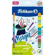 Pelikan Colorella Magic C411 flomasteri 12 krāsas Flamastry