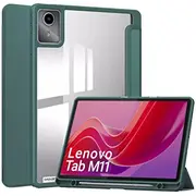 Planšetdatora maciņš 4Kom.pl Kristāla priekš Lenovo Tab M11 10.95 11 Tb330Fu Tb330Xu Tb331Fc. zaļš Etui na tablet Crystal case do zielone