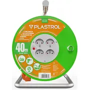 Plastrol przedłużacz bębnowy Standard Line 40M H05Vv-F 3X1,5 4Xgs 16A pomarańczowy W-98950