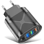 Promate Ganfast  Wall Charger Es/Asv/Ak/Aus Ganport4-100Pd