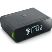 Radio modinātājs Muse Dab Fm Rds M-175 Dbi Signalizācijas funkcija. Aux in. melns Radiobudzik Dab/Fm Alarm function. Black