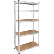 Rebel Metāla noliktavas plaukts 180X90X40 sudraba Metalowy magazynowy srebrny