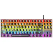Rodžers K80 spēļu vadu mehāniskā tastatūra Rgb Usb Roger Gaming Wired Mechanical Keyboard