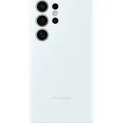 Samsung silikona futrālis Galaxy S24 Ultra balts Etui Silicone Case