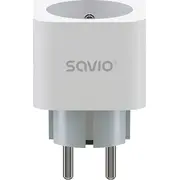 Savio Wi-Fi viedligzda 16A Enerģijas patēriņa mērīšana. As-01 Balts Inteligentne gniazdko Pomiar energii.