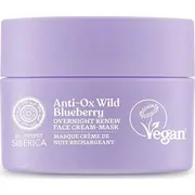 Siberica Professional Vegāns. atjaunojošs krēms nakts sejas maska Blueberry 50Ml Krem do twarzy na noc