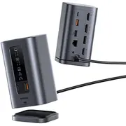 Switch Baseus Spacemate Series 11-In-1 Win dokstacijas pelēks Docking Station Szary