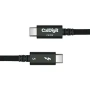 Thunderbolt 5 Usb C Pro kabelis 1.0 m pīts melns Cable Braided Black
