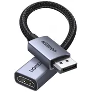 Ugreen Displayport uz Hdmi 4K kabelis 20 cm pelēks Kabel do 20Cm szary