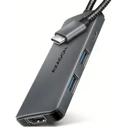 Usb centrmezgls Axagon Hub Hmc-5H8K 2X Usb-A. 1X Usb-C. 8K Hdmi. 3.2 Gen 1 centrmezgls. Pd 100 W. Usb-C kabelis hub. 100W. 15Cm kabel