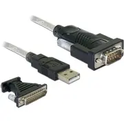 Usb kabelis Delock 2.0 1 x sērijas Db9 adapteris 1.8 m 61308 Kabel szeregowy Adapter Db25. 1.8M