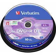 Verbatim Dvd  R 43666 DvdR Dl Gb 8X sztuk