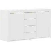 vidaXL Balts bufete White Wood 120 x 36 69 cm Glabāšana Kredens Drewno Przechowywanie