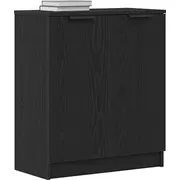 vidaXL bufete Black Oak Engineered Wood Standard Kredens Czarny Drewno Standardowy