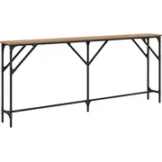 vidaXL konsoles galds ozola masīvkoks 180X23X75 cm Stolik Konsolowy lite drewno