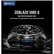 Zeblaze Vibe 8 Abyss viedpulkstenis Melns Smartwatch Czarny