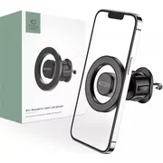 4Kom.pl Magnētisks automašīnas turētājs N51 Magsafe stiprinājumam Melns režģis Uchwyt samochodowy magnetyczny do kratki Car Mount Black