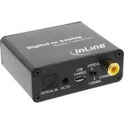 Adapteris Av Inline Toslink Rca Cinch czarny 65002K Adapter