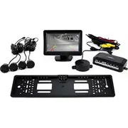 Amio 01552 Sensoru komplekts 4 melni sensori Tft 4.3 ar 402 kameru ieraksta kadrā Zestaw sensory czarne ramce rejestracji