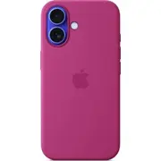 Apple iPhone 16 silikona maciņš ar Magsafe  fuksija Silicone Case with Magsafe Fuchsia