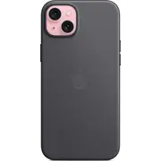 Apple smalka auduma futrālis ar Magsafe tālrunim iPhone 15 Plus melns Etui tkaniny Finewoven do iPhonea czarne