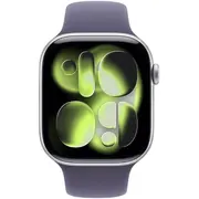 Viedpulkstenis Apple Watch 11 Gps 42 mm Silver Alu Sport Band M/L Purple Meu74Zr/A Smartwatch 42Mm Fioletowy