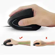 Aprīkojiet Ergonomische Maus Usb-A Stecker LR 1.80M Schwarz Equip schwarz