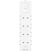 Belkin Surgeplus 8Xfr 2Xusb-C 900J 2M barošanas bloks Listwa
