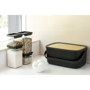 Brabantia bambusa tērauda maizes kaste 128264 Chlebak bambusowo-stalowy