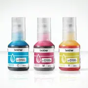 Brālis multipack tintes pudeles magenta. ciāna. dzeltena Brother Btd100Clval Multipack Ink Bottles Magenta. Cyan. Yellow