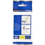 Brother Tze-Fx211 6Mm flexi balts/melns nospiedums Brotas42930 Nadruk