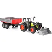 Bruder Traktor Claas Nectis 267F ar iekrāvēju un piekabi