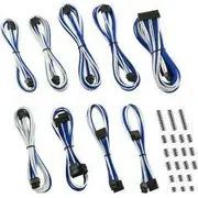 Cablemod kabeļu komplekts. balts-zils Zuad-1017 Zestaw kabli.