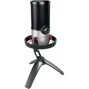 Cherry Um 6.0 uzlabots mikrofons. mikrofons Melns/Sudrabs. Usb-C. ligzda Mikrofon Advanced. microphone black/silver. jack