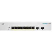 Cisco Cbs220-8Fp-E-2G-Eu-Rf tīkla saites Pārvaldītas L2 Gigabit Ethernet 10/100/1000 Poe atbalsts Balts Sieciowe