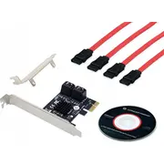 Conceptronic Pci Express karte 4 portu Sata Iii tīkla Iekšējais adapteris Karta sieciowa Card 4-Port Adapter intern