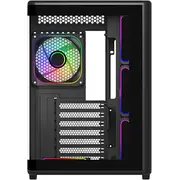 Cooler Master Elite 600 Midi Tower futrālis. melns caurspīdīgs Obudowa Czarny Przezroczysty
