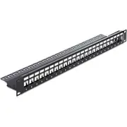 Delock 19Z Keystone Patch Panel 24 ports ar deformācijas noņemšanu  43277 Port with strain relief