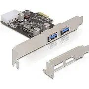 Delock kontrolieris  89243 Kontroler Pcie x1 2X Usb