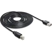 Delock Usb kabelis Usb-A  melns 83360 Kabel Usb-A Usb-B Czarny