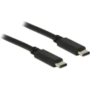 Delock Usb kabelis Usb-C  melns 83672 Kabel Usb-C Czarny