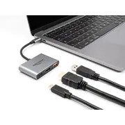 Delock Usb tipa-C adapteris Zu Hdmi 4K 30 Hz mīts Typ-Und Type-C Pd 2.0 90 W Adapter zu mit Typ-A und