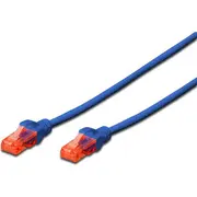 Digitus plāksteris vadu U. Utp. Cat 6. Lszh. 2M. zils Dk-1617-020/B Patchcord U-Utp. Cat6. niebieski