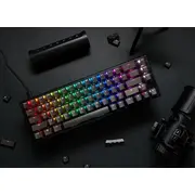 Ducky One 3 Aura Black Sf Gaming Tastatat. Rgb Led-Mx-Silent-Red Asv Klawiatura Tastatur. Led Mx-Silent-Red Us