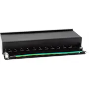 Equip Patchpanel 12X Rj45 Cat6A Ftp 1He Premium black Schwarz