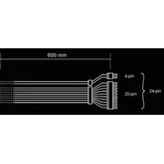esi kluss Atx24. Czarny Bc080 Be quiet Atx24 0.61M.