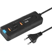 Esperanza Ezc109 lādētājs sienas 60W 2X usb-c pd 30W usb-a qc 3.0 18W Sieciowa