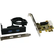 Exsys Io kontrolieris Pcie 2 ext1 int Usb3.0 Ex-11072Wo lielapjoma Kontroler bulk